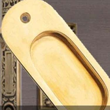 Traditional Oval Antique Pocket Door Hardware