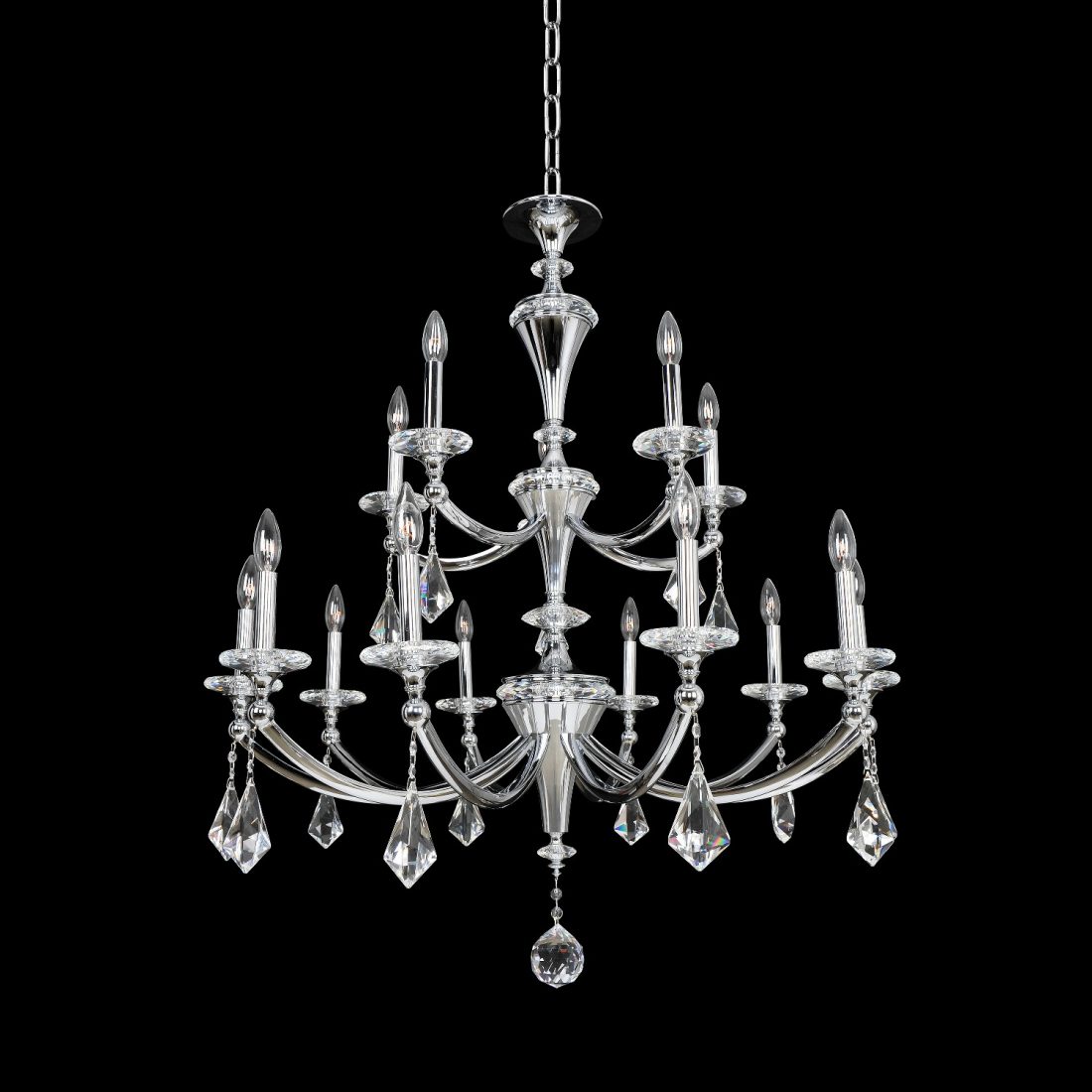 Floridia (10+5) Light 2 Tier Chandelier