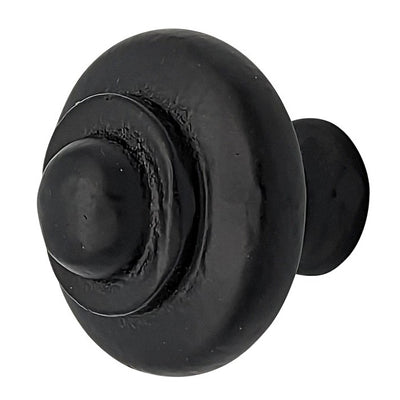 ##Antique Hardware## 1 1/4 Inch Solid Iron Round Beveled Button Cabinet & Furniture Knob