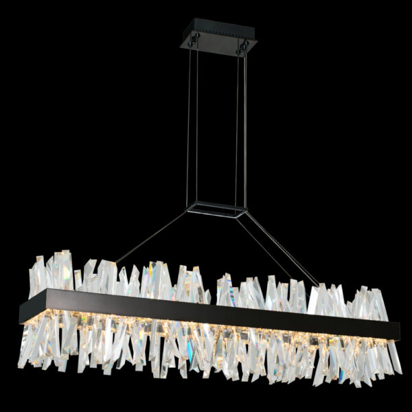 Antique Hardware Glacier 48 in LED Island Matte Black Linear