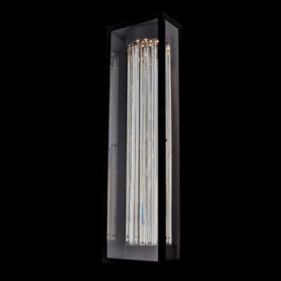 Cilindro  Esterno 36 in  Black Fluorocarbon Outdoor Wall Sconce