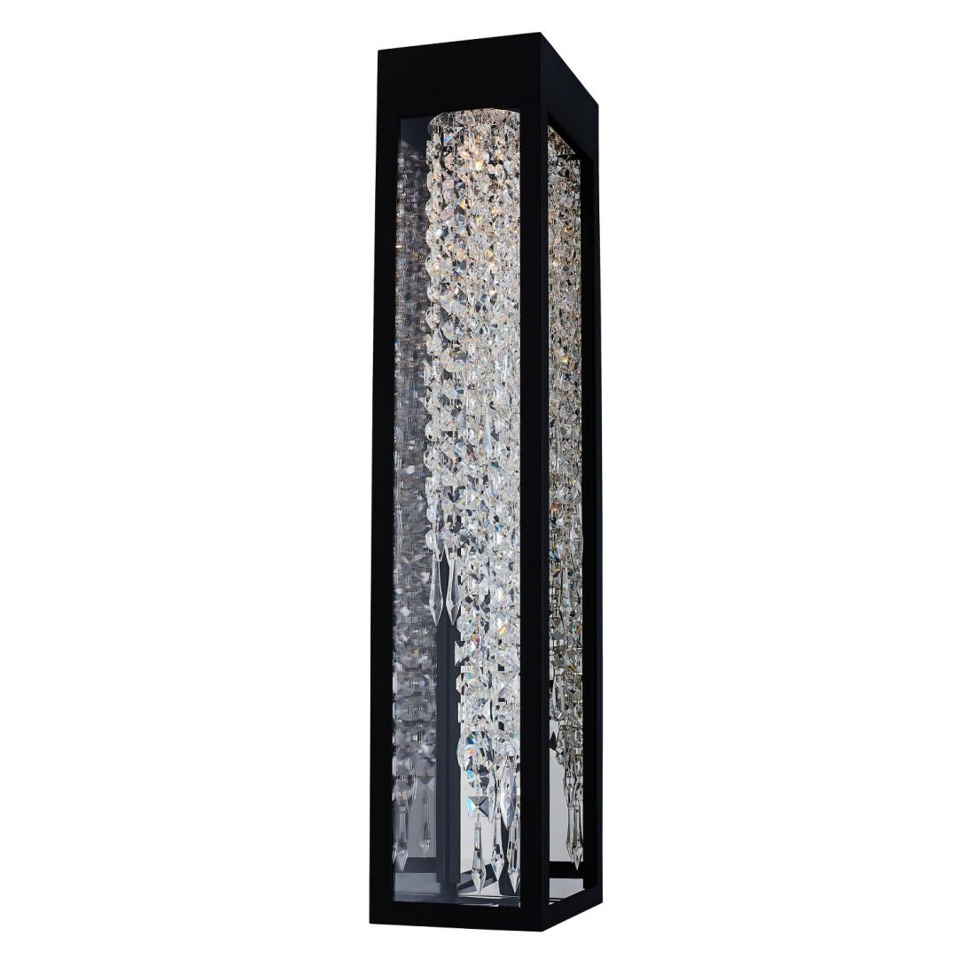 Tenuta Esterno 30 in Black Fluorocarbon Outdoor Wall Sconce