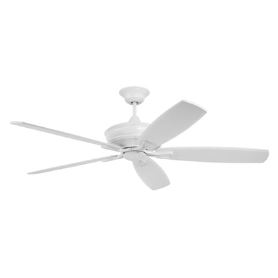 60" Santori Indoor/Outdoor (Damp) in Matte White w/ White Blades