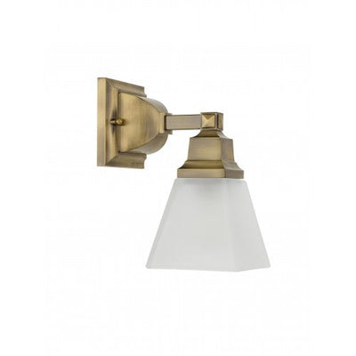 Antique Hardware 1 Light Antique Brass Bath Light Wall Sconce