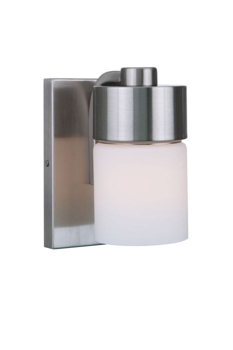 Antique Hardware District 1 Light Wall Sconce in Brushed Polished Nickel Wall Sconce