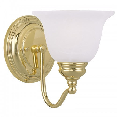 Antique Hardware 1 Light Polished Brass Bath Light Wall Sconce