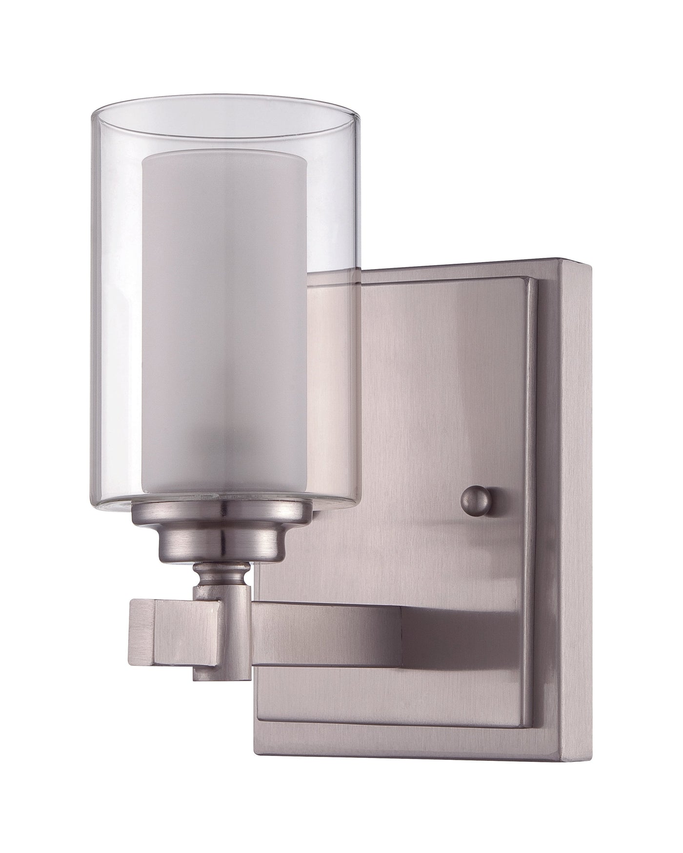 Antique Hardware Celeste 1 Light Wall Sconce in Brushed Polished Nickel Wall Sconce