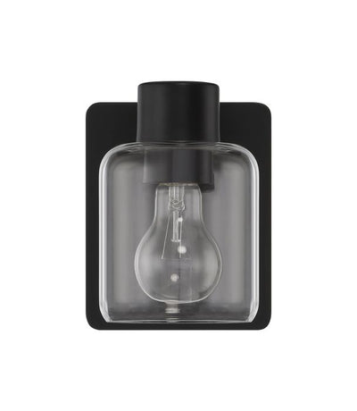 ##Antique Hardware## Rori 1 Light Wall Sconce in Flat Black