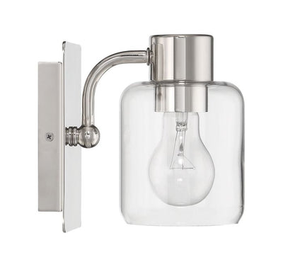 ##Antique Hardware## Rori 1 Light Wall Sconce in Polished Nickel