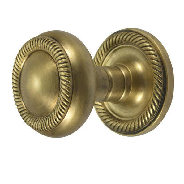 Antique Hardware Georgian Roped Rosette Door Set with Georgian Roped Door Knobs (Several Finishes Available) DOOR KNOB