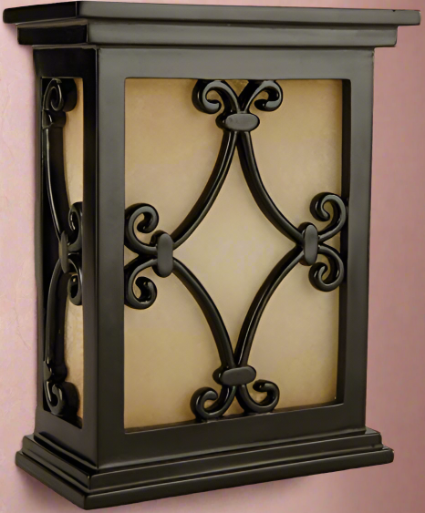 ##Antique Hardware## Hand-Carved Scroll Design Chime in Black