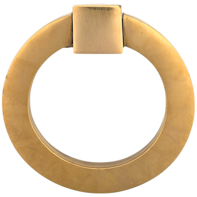 2 1/2 Inch Mission Style Solid Brass Drawer Ring Pull