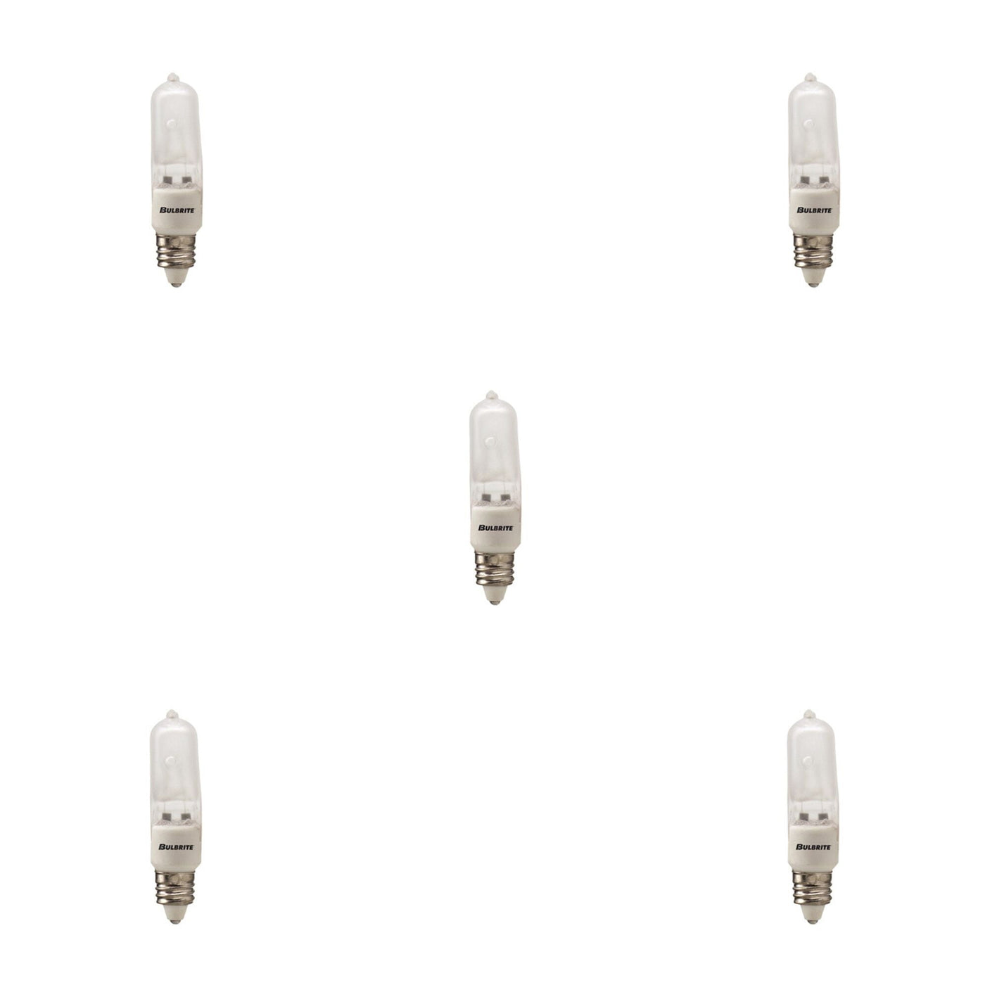 ##Antique Hardware## 100W T4 Jd Halogen Frost E11 120V-5PK