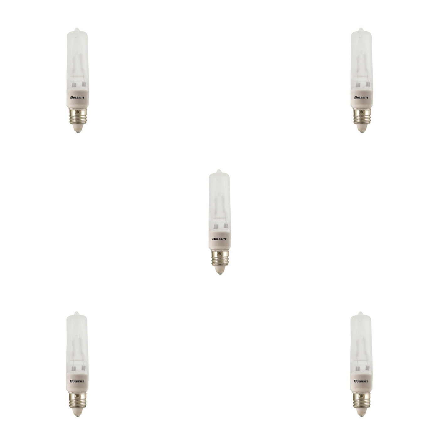 ##Antique Hardware## 150W T4 Jd Halogen Frost E11 120V-5PK