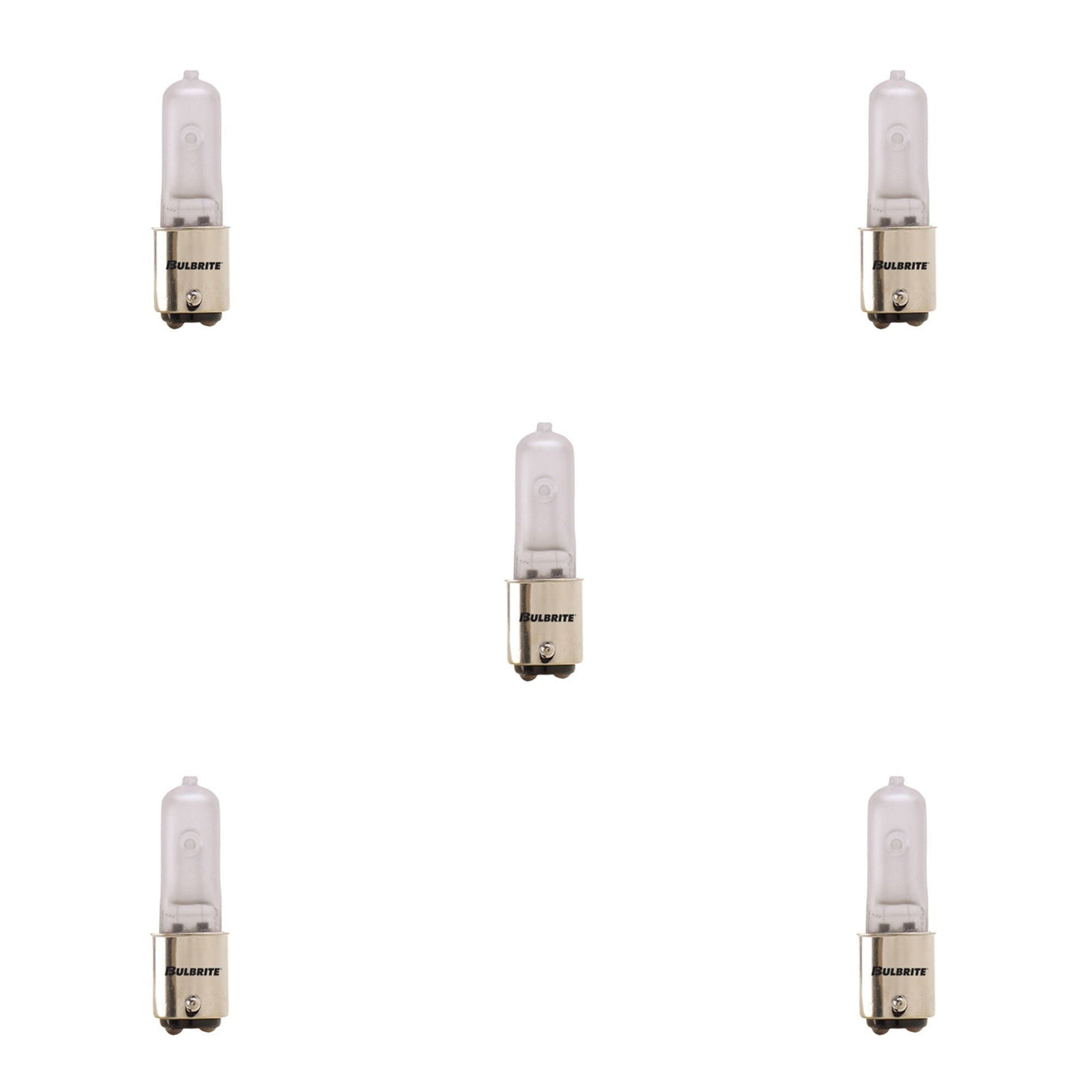 ##Antique Hardware## 100W T4 Jd Halogen Frost Dc 120V-5PK