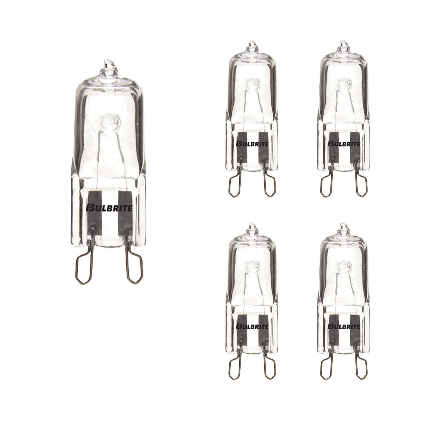 ##Antique Hardware## 100W T4 Jcd Halogen Clear G9-5PK