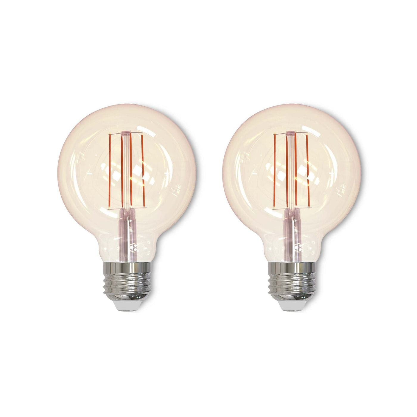 Antique Hardware 5W LED G25 2200K Filament Nostalgic Fully Compatible DIMMING-2PK Bulb