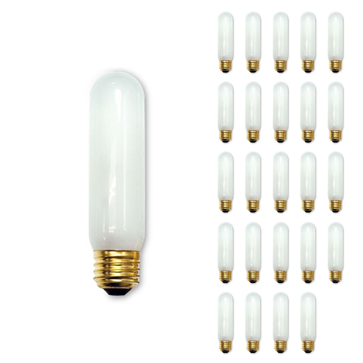 Antique Hardware 40W T10 Tubular Frost E26 130V-25PK Bulb