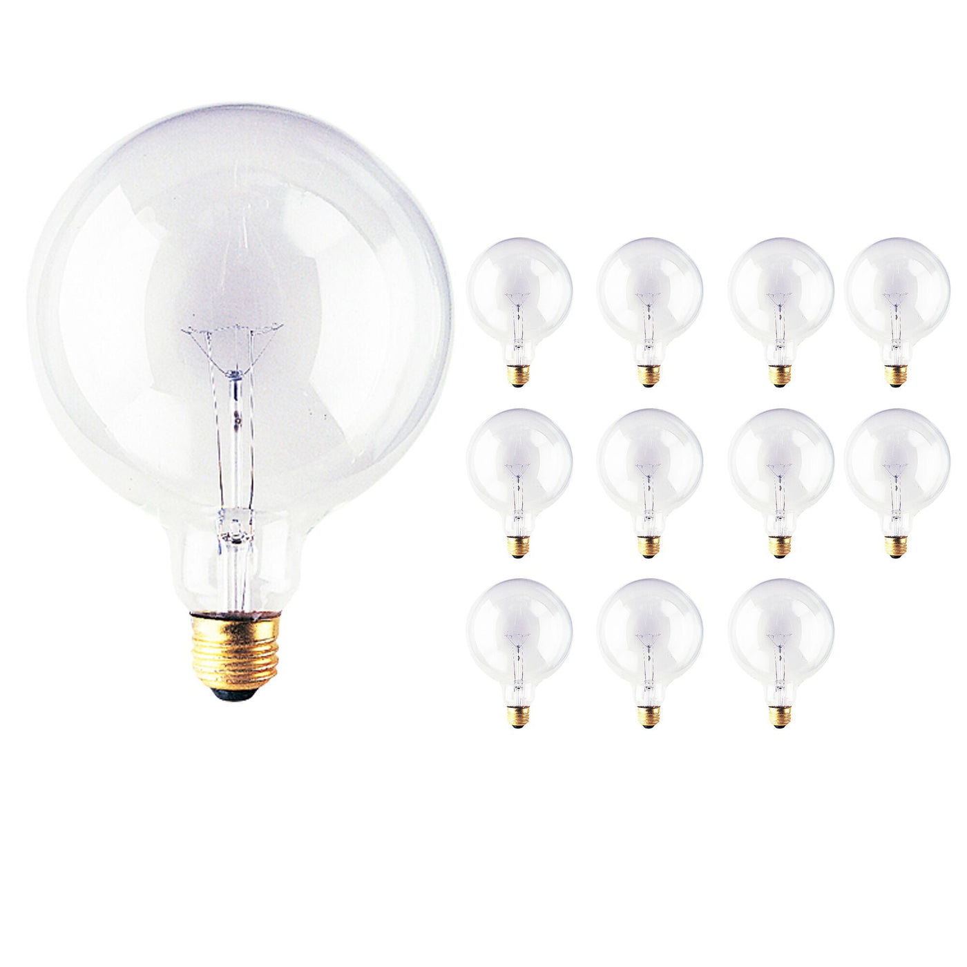 ##Antique Hardware## 100W G40 Globe Clear E26 125V-12PK