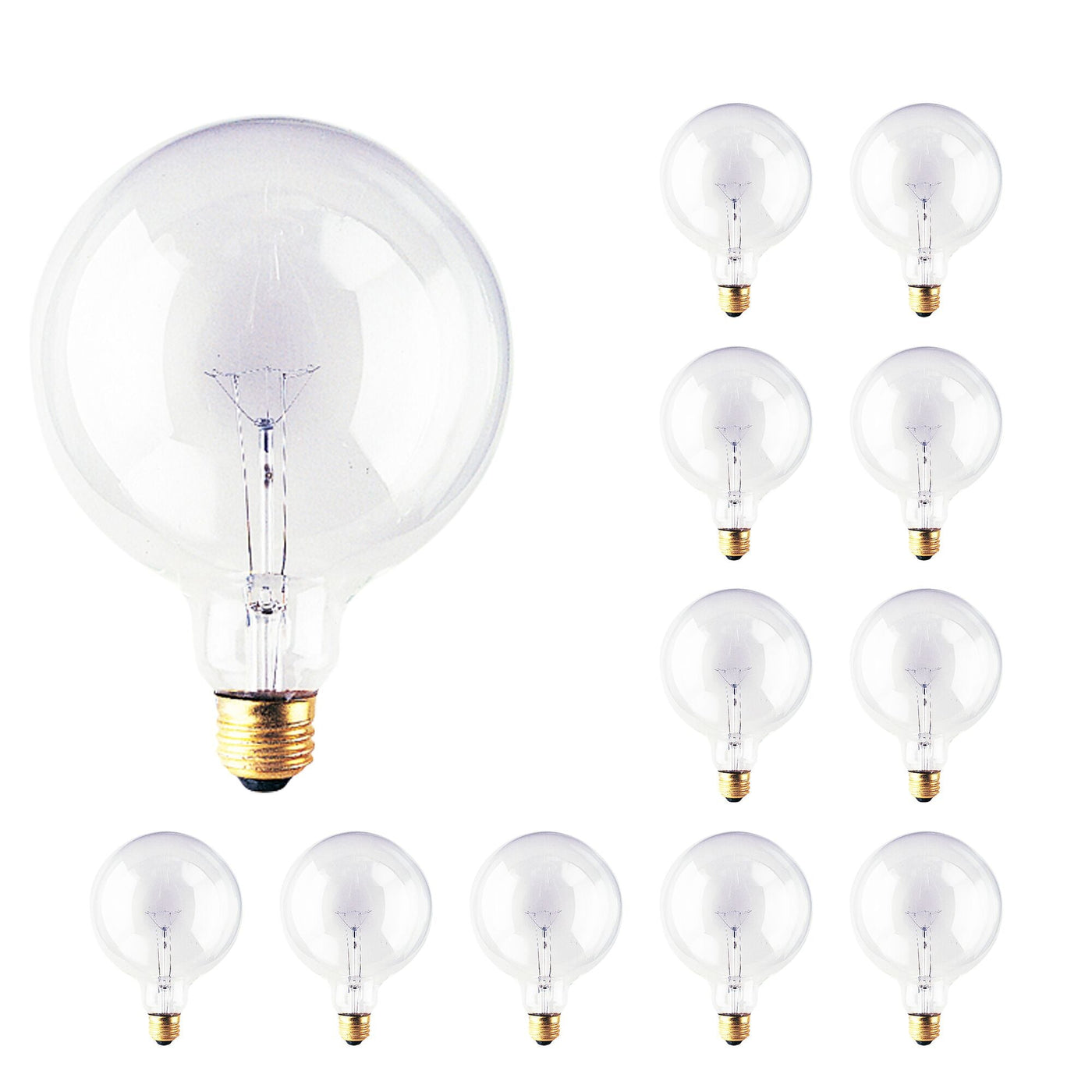 Antique Hardware 40W G40 Globe Clear E26 125V-12PK Bulb