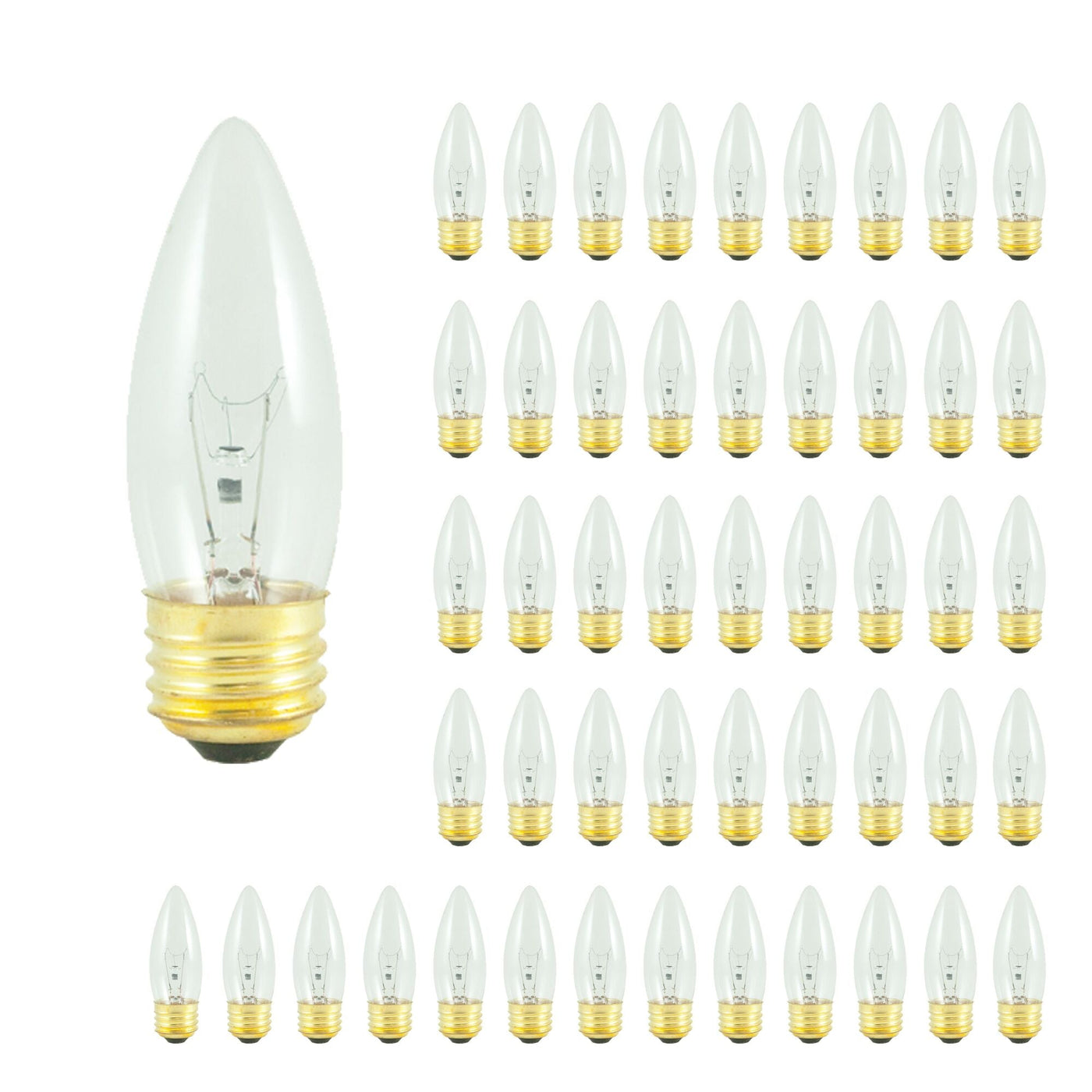 Antique Hardware 40W B10 Torpedo Clear E26 120V-50PK Bulb