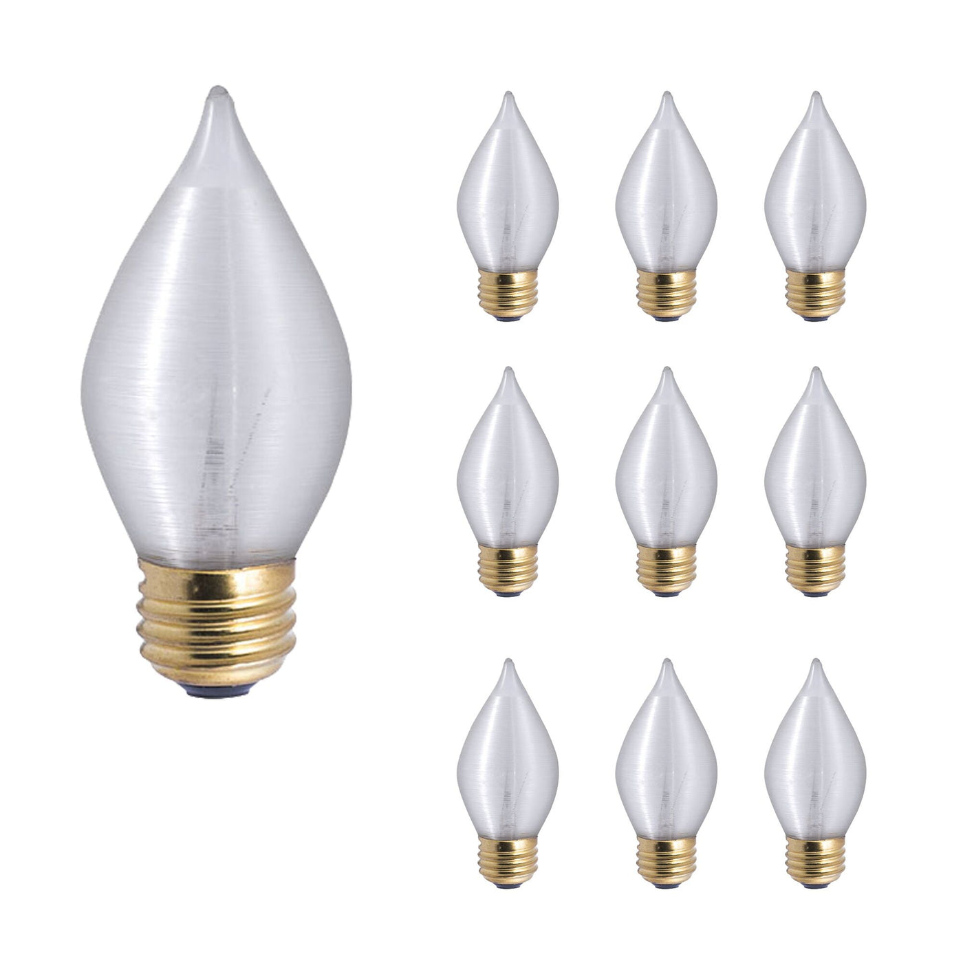 Antique Hardware 60W C15 Spunlite Satin E26 130V-10PK Bulb