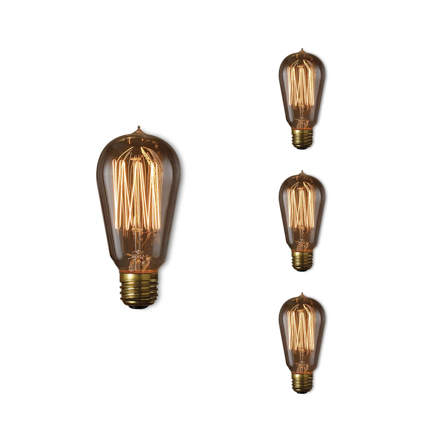 Antique Hardware 60W ST18 Nostalgic Thread E26 120V-4PK Bulb