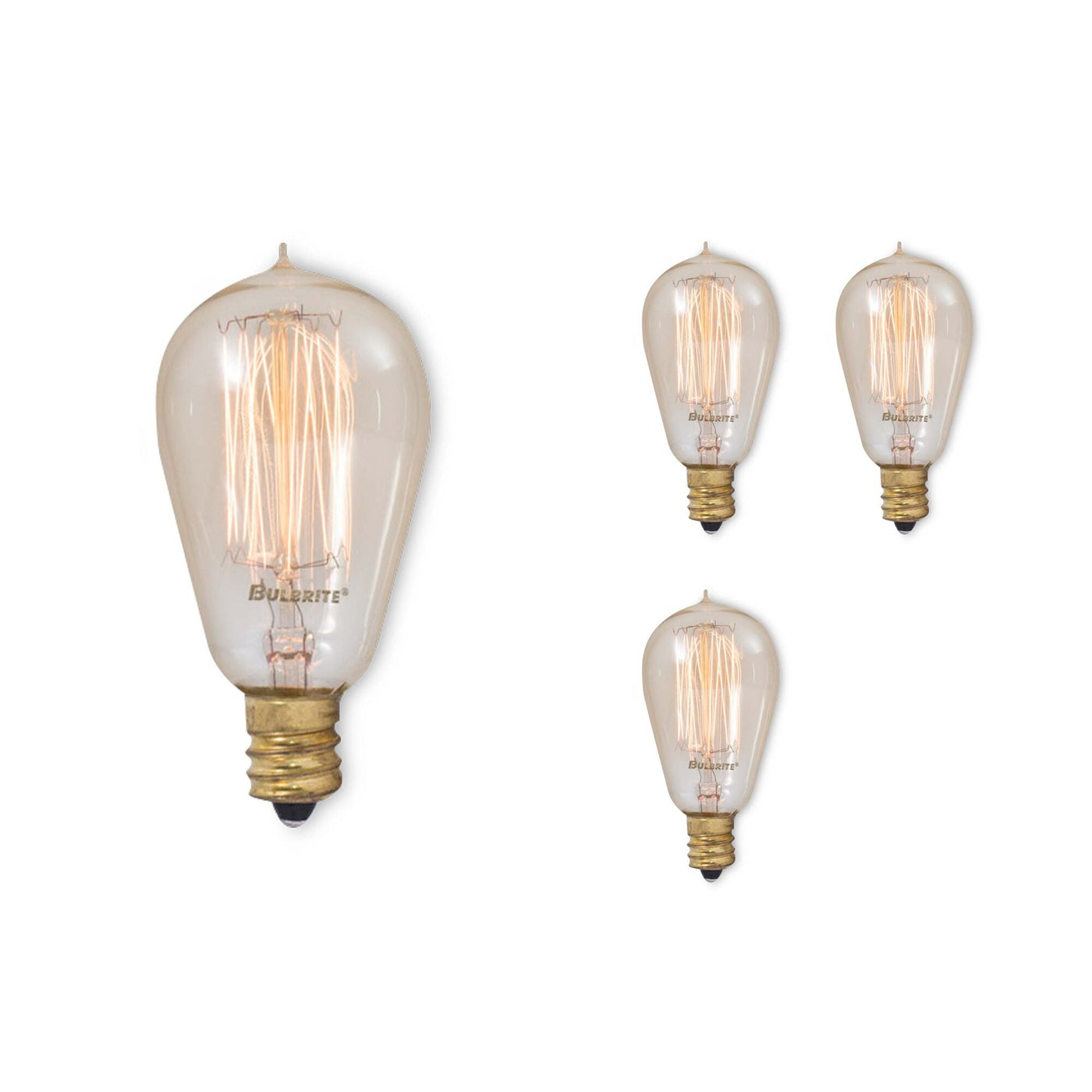 Antique Hardware 25W ST15 Nostalgic Thread E12 120V-4PK Bulb