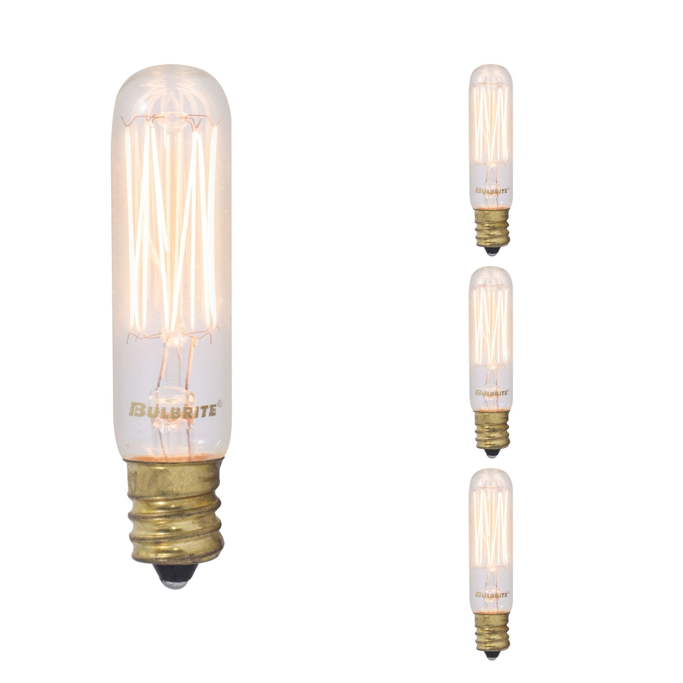 Antique Hardware 25W T6 Nostalgic Thread E12 120V-4PK Bulb