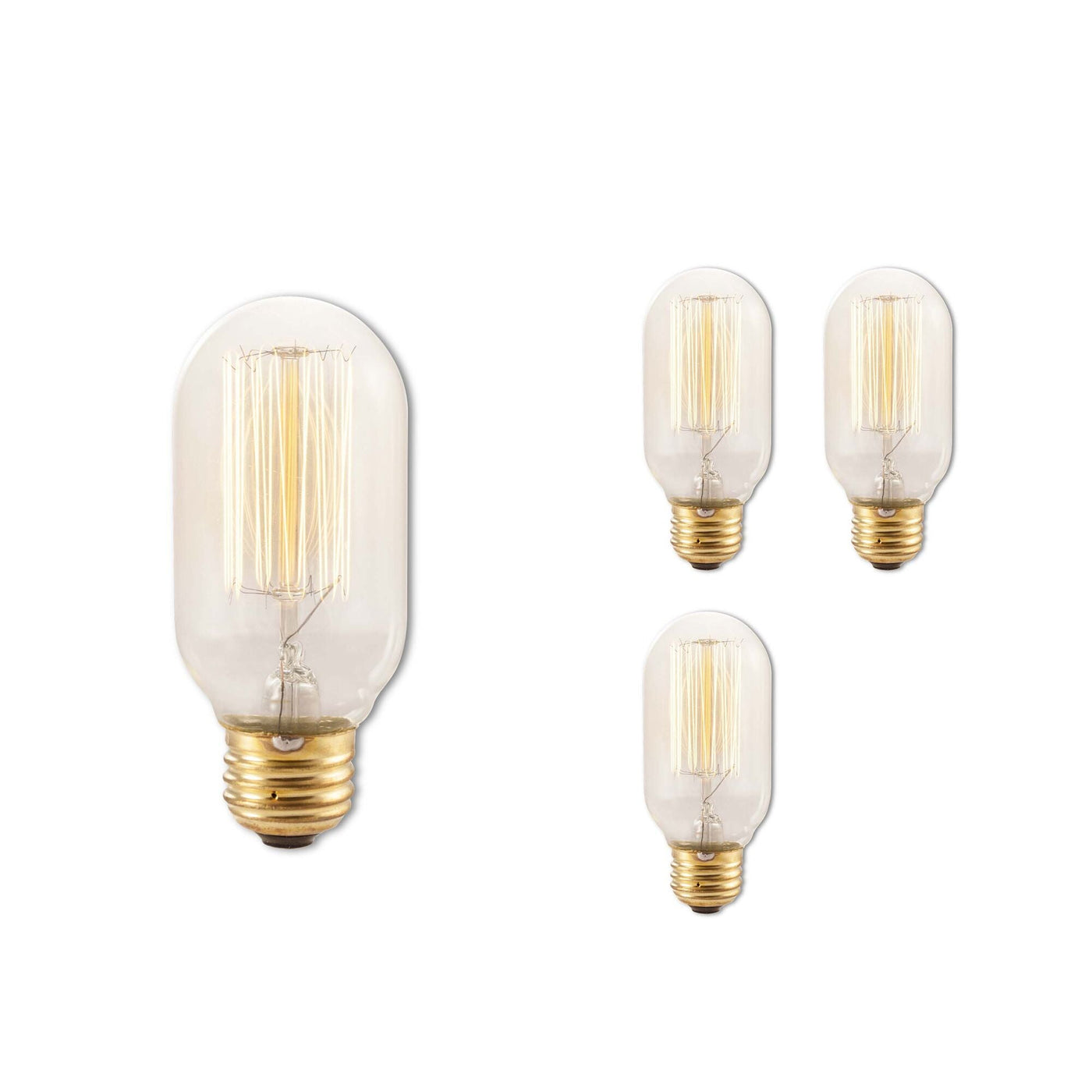 Antique Hardware 40W T14 Nostalgic Thread E26 120V-4PK Bulb