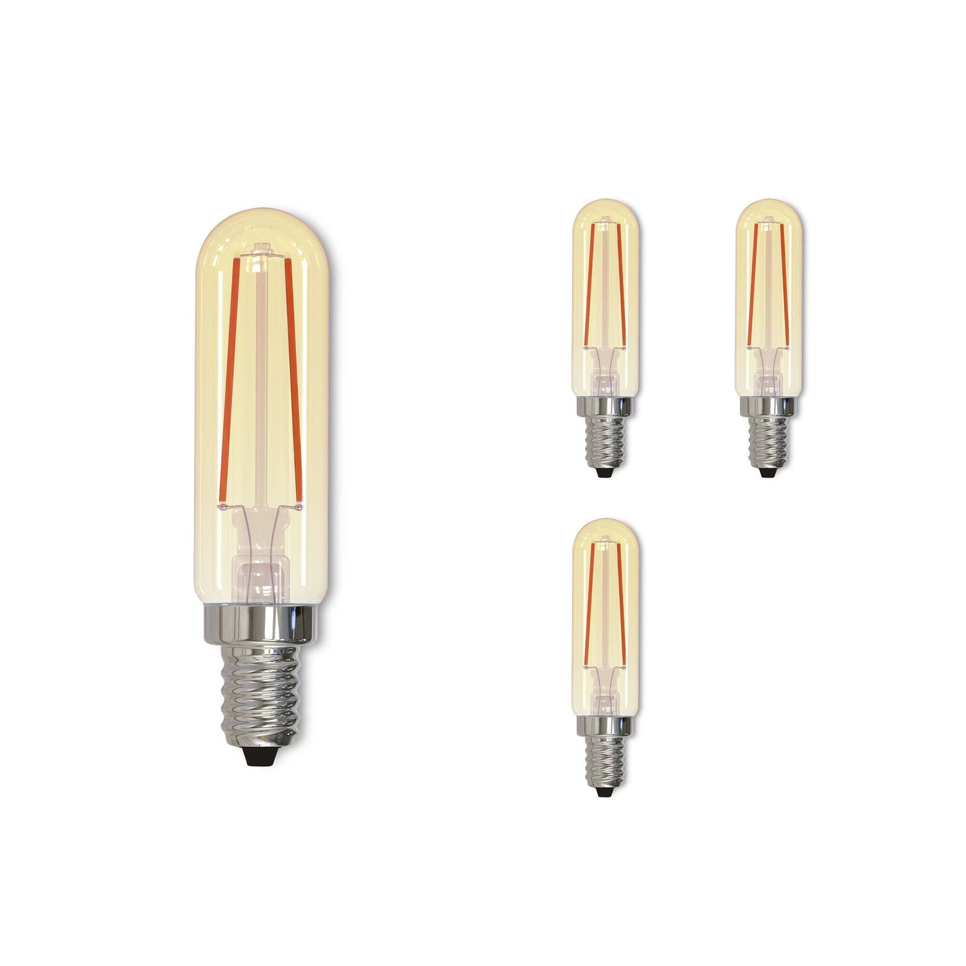 Antique Hardware 2.5W LED T6 2100K Filament Nostalgic E12 Fully Compatible DIMMING-4PK Bulb