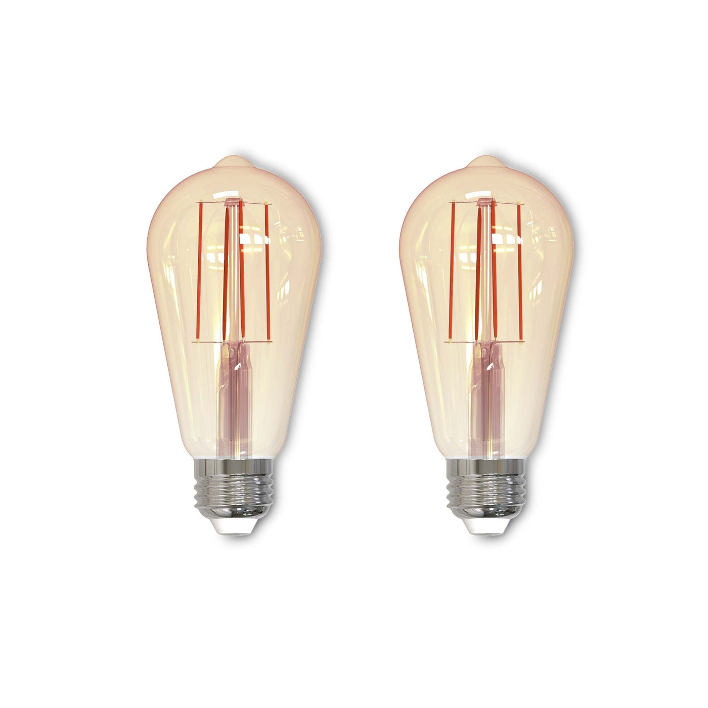 Antique Hardware 7W LED ST18 2100K Filament Nostalgic E26 Fully Compatible DIMMING-2PK Bulb