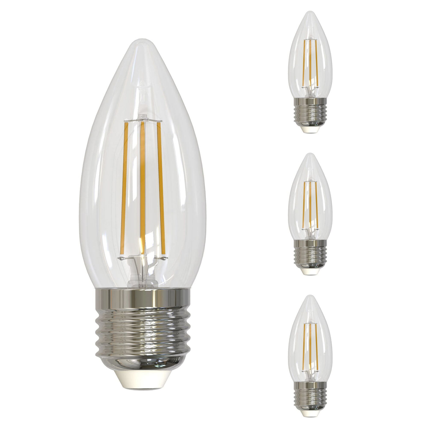 Antique Hardware 4.5W LED B11 2700K Filament Fully Compatible DIMMING-4PK Bulb