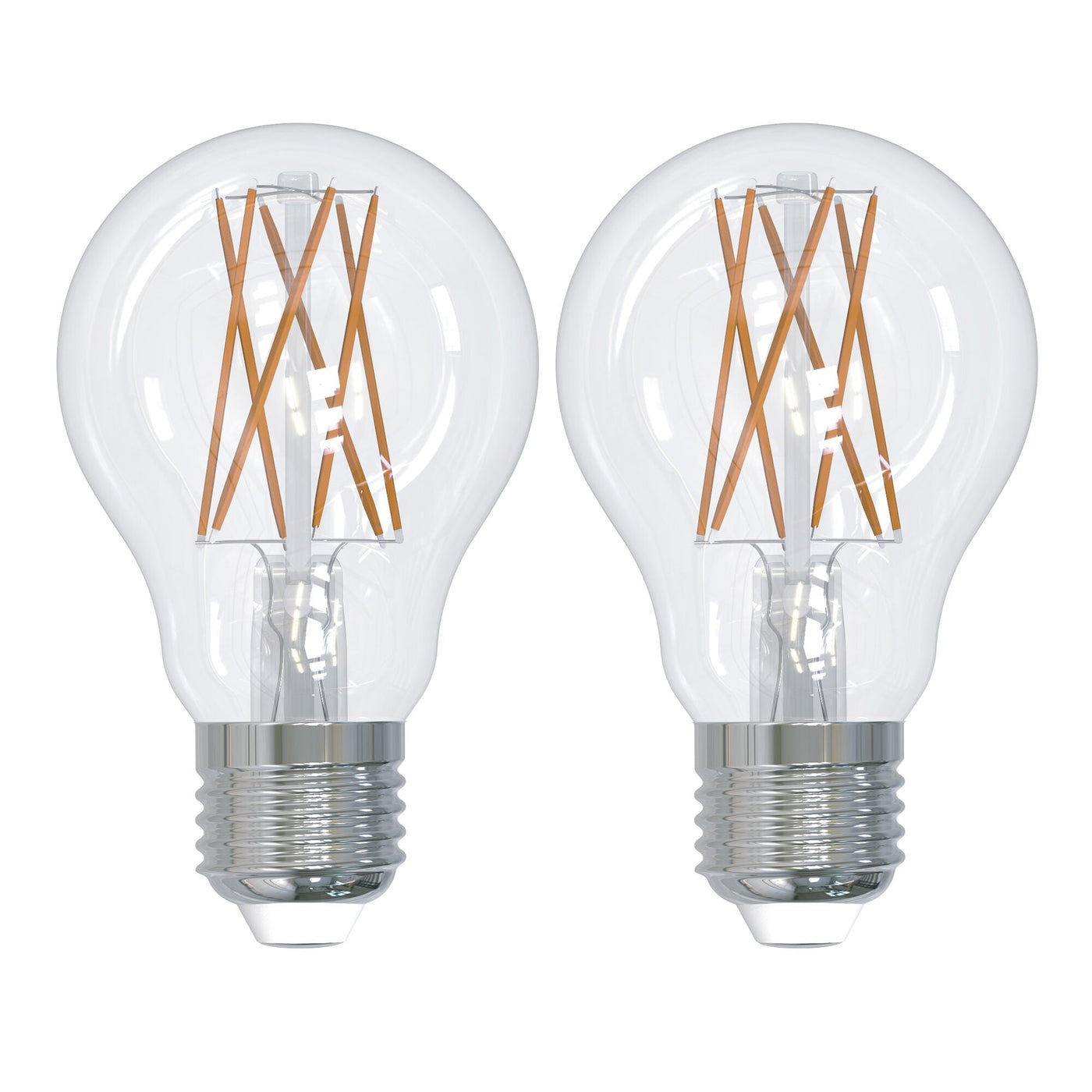 ##Antique Hardware## 9W LED A19 2700K Filament Clear E26 Fully Compatible DIMMING-2PK