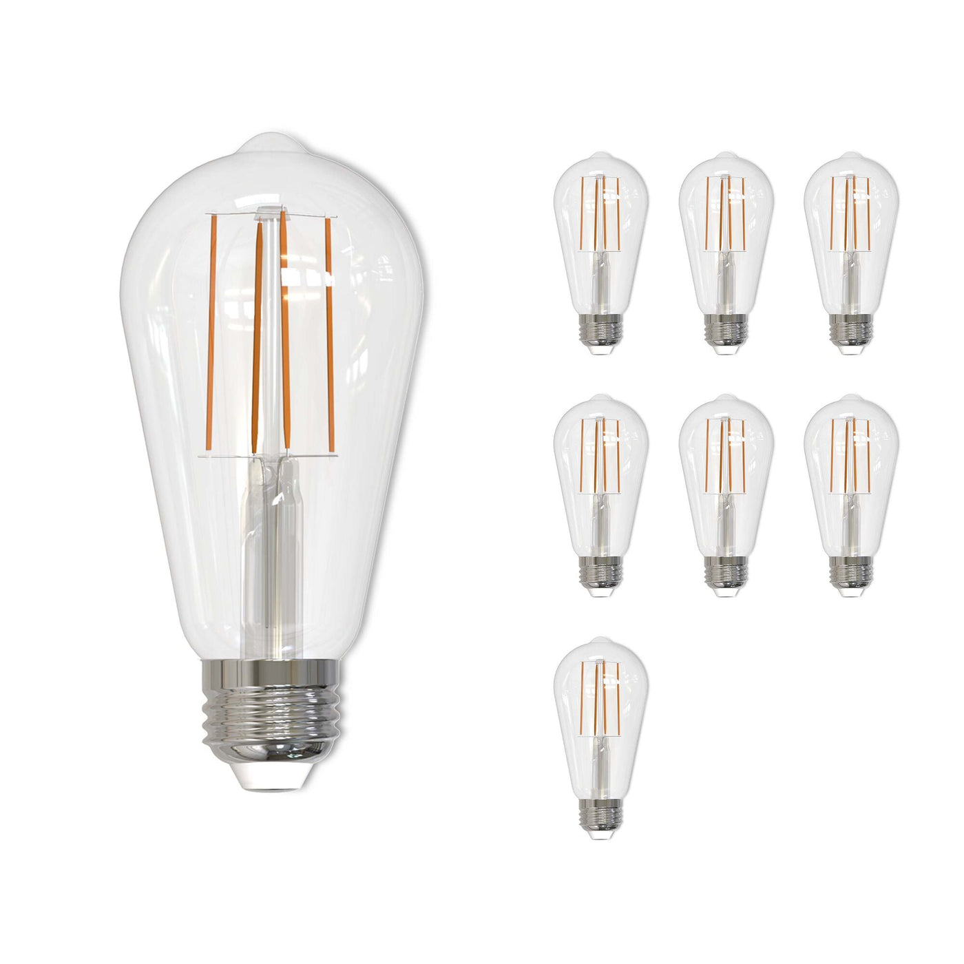 ##Antique Hardware## 7W LED ST18 2700K Filament E26 DIM-8PK