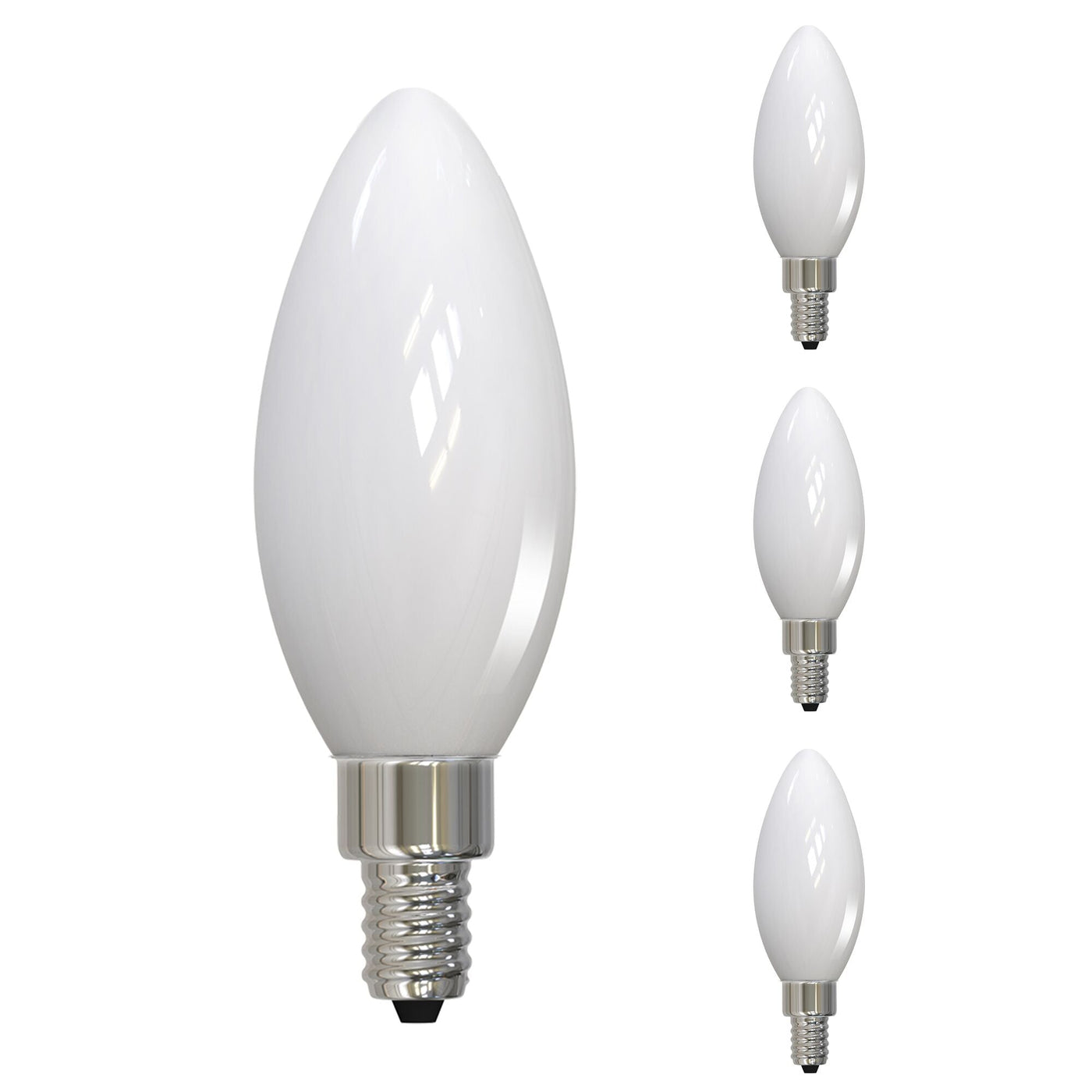 ##Antique Hardware## 60W Pack of 4 E12 Base Bulbs (Soft White Light)