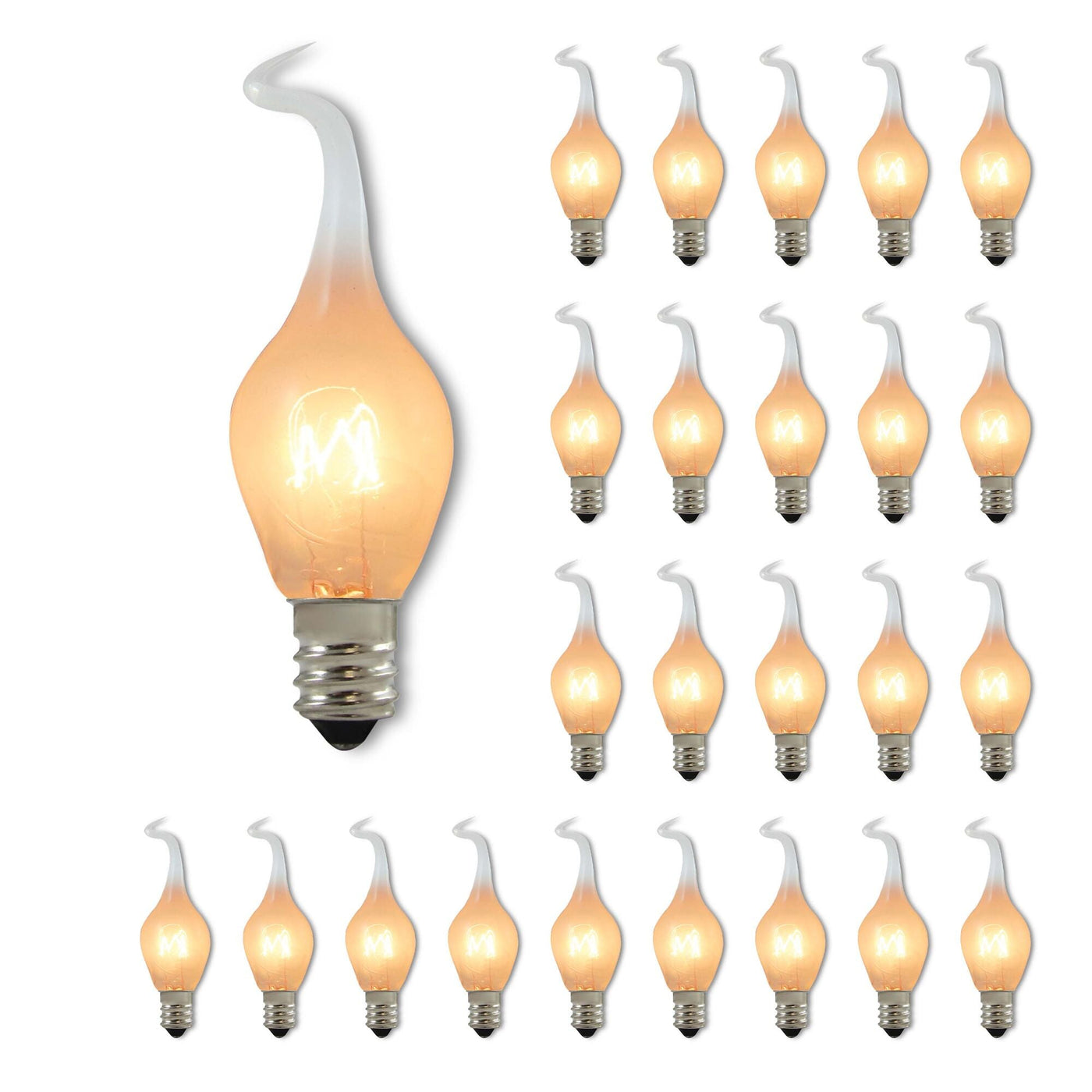 Antique Hardware 6W S6 Silicone Flame E12 120V-25PK Bulb