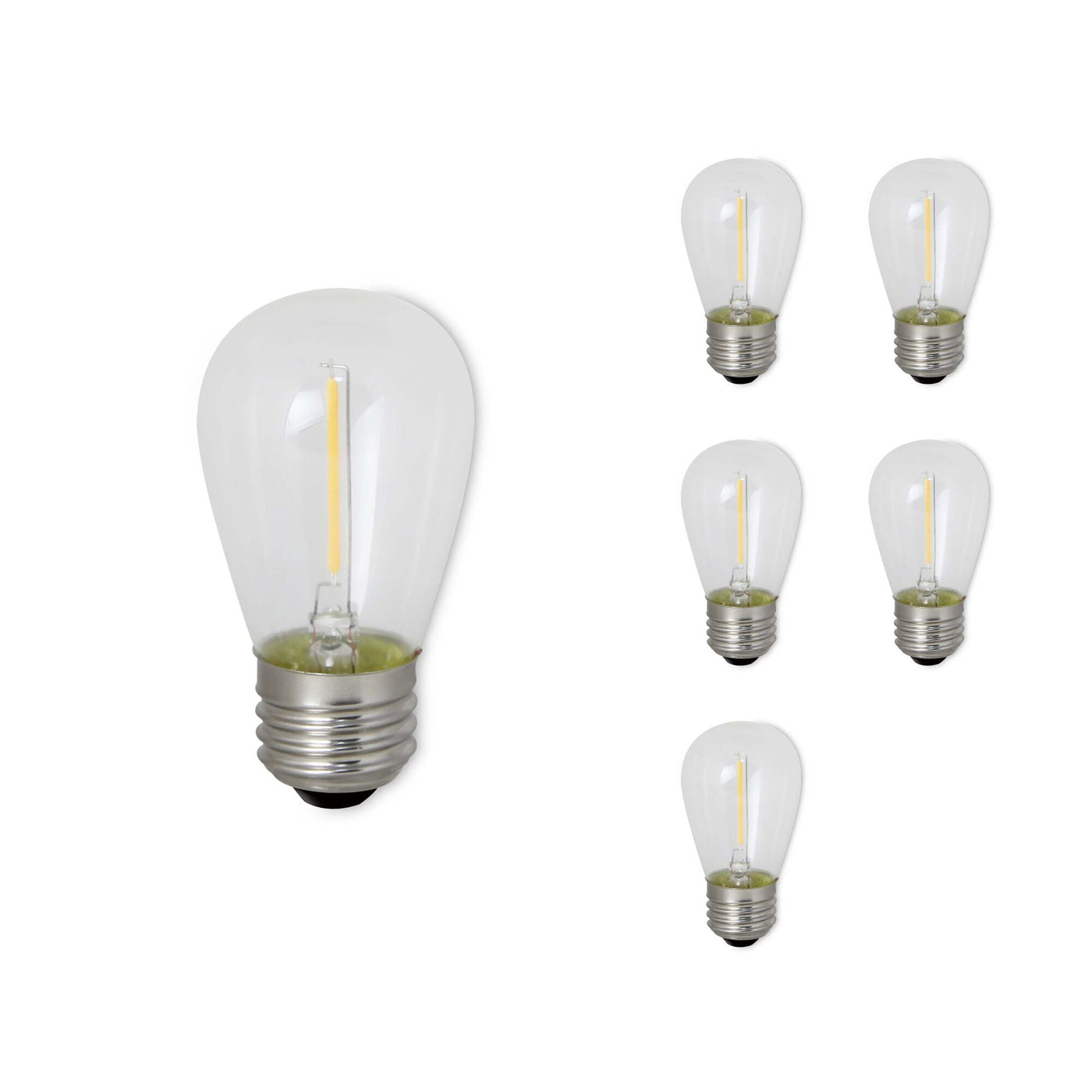 Antique Hardware 0.7W LED S14 2700K Filament 6PK Bulb