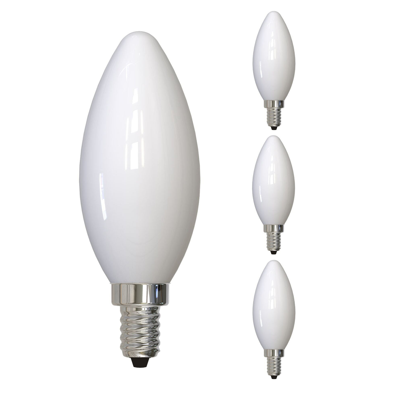 ##Antique Hardware## 60W Pack of 4 E12 Base Bulbs (Cool White Light)