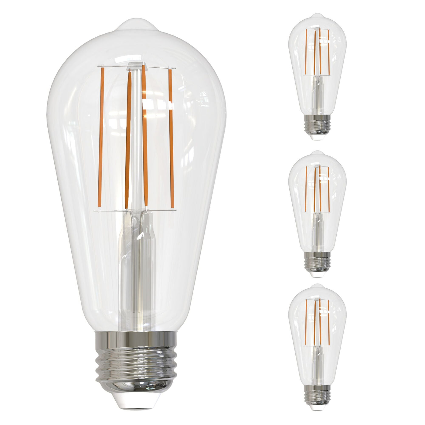 ##Antique Hardware## 60W Pack of 4 E26 Base Bulbs (Cool White Light)