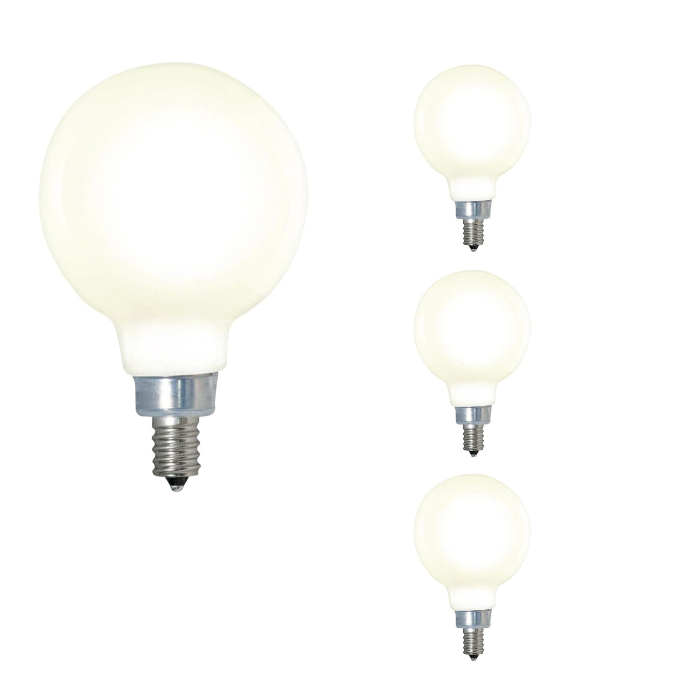 ##Antique Hardware## 40W Pack of 4 E12 Base Bulbs (Soft White Light)