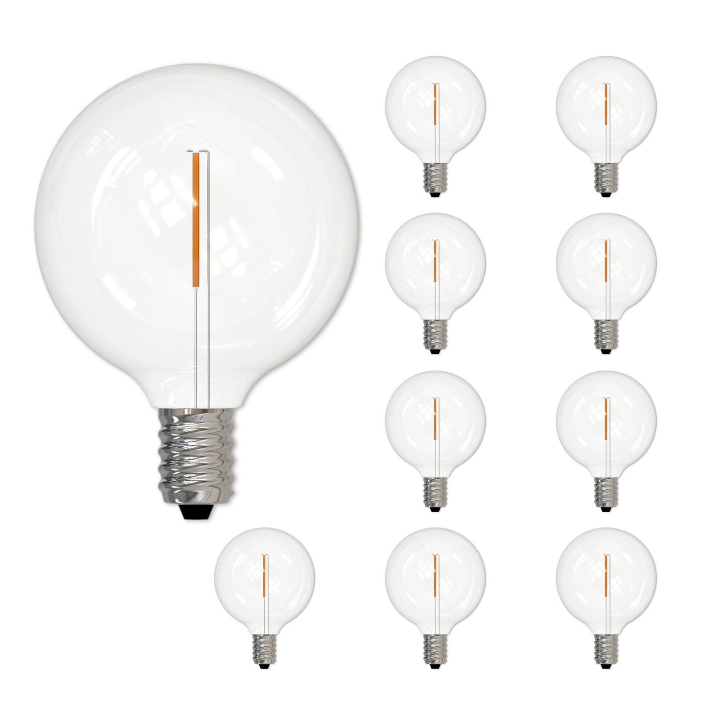 Antique Hardware 1W LED G16 2700K Filament 10PK Bulb