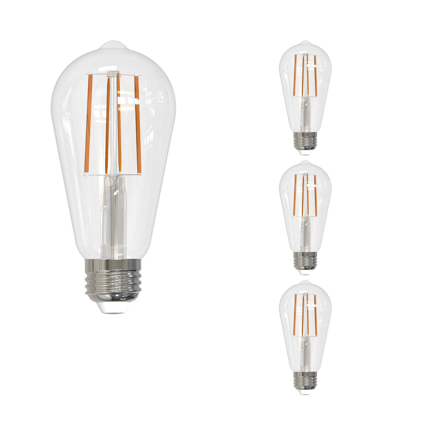 ##Antique Hardware## 13W LED ST18 2700K Filament Clear E26 Fully Compatible DIMMING-4PK