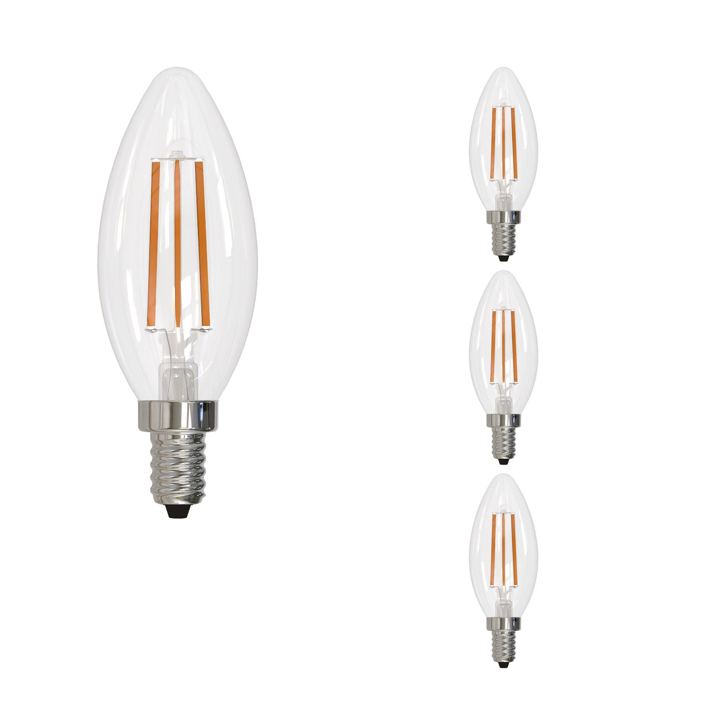 Antique Hardware 6W LED B11 2700K Filament E12 CLEAR-4PK Bulb