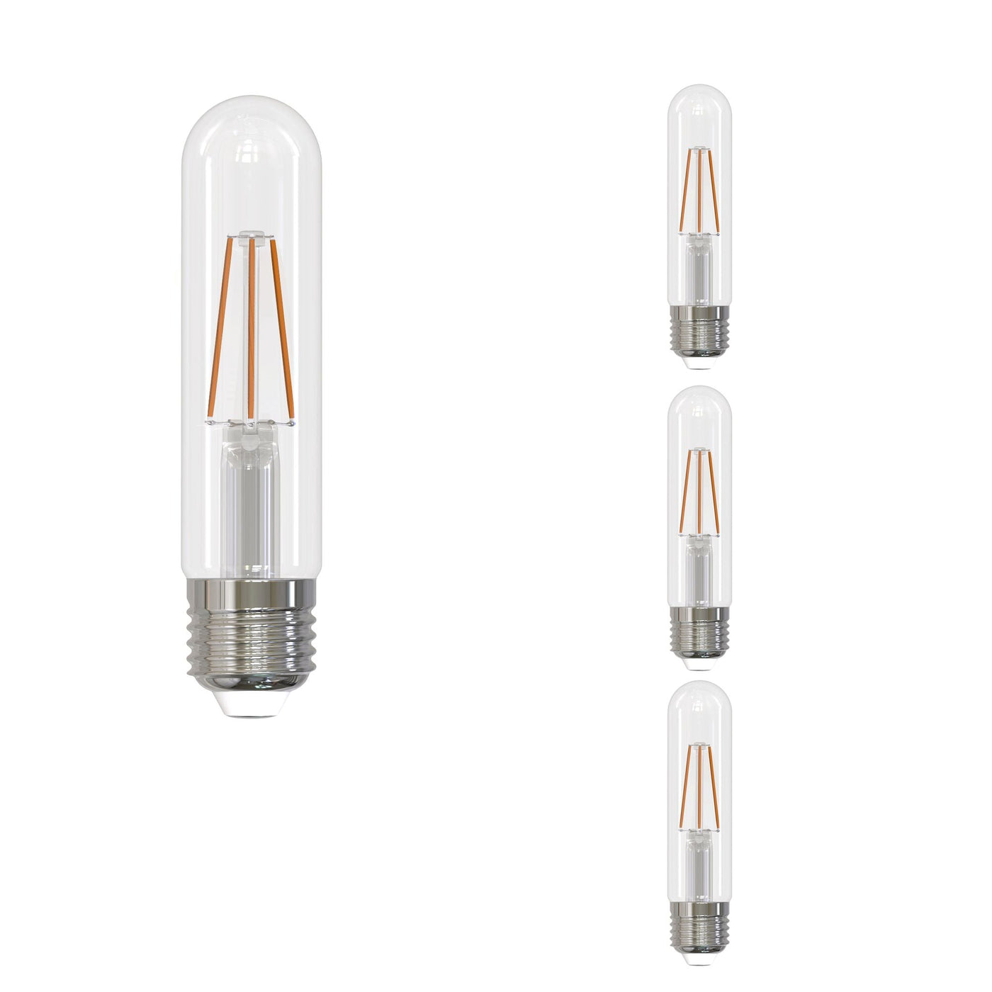 Antique Hardware 5W LED T9 5" 2700K Filament E26 Fully Compatible Dimming JA8-4PK Bulb