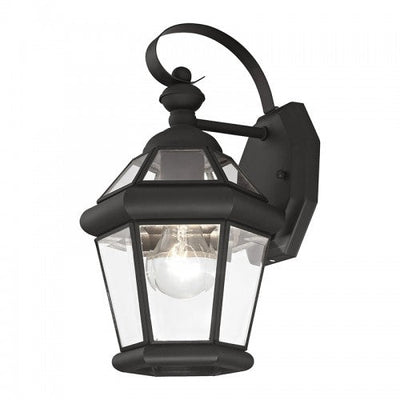 Antique Hardware 1 Light Black Outdoor Wall Lantern Exterior