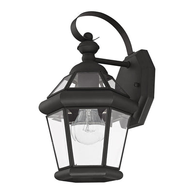 Antique Hardware 1 Light Black Outdoor Wall Lantern Exterior