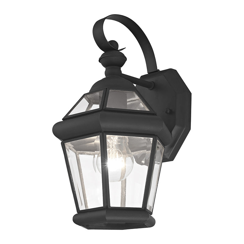 Antique Hardware 1 Light Black Outdoor Wall Lantern Exterior