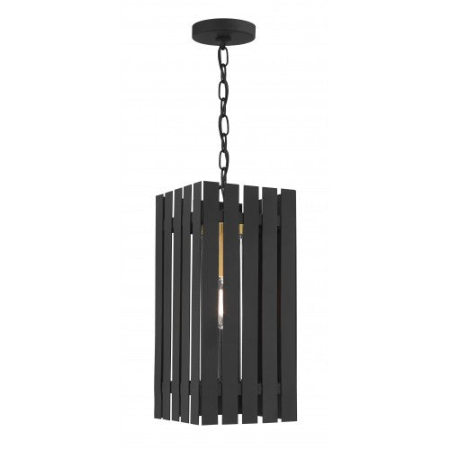 Antique Hardware 1 Light Black Outdoor Pendant Lantern Exterior