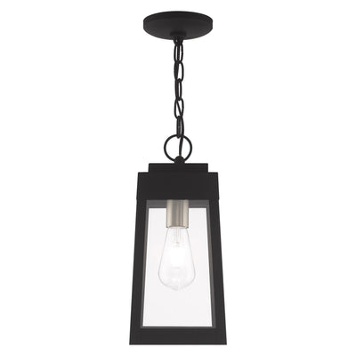 Antique Hardware 1 Light Black Outdoor Pendant Lantern Exterior